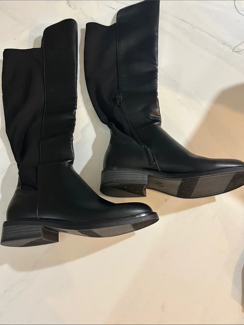 a new day Black Over-the-Knee Zip Riding Boots